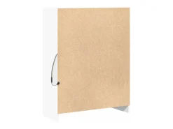 Aparador Cómoda Cómoda Armario Organizador Cocina Salón Salón con LED 77 x 34 x 100 cm Madera contrachapada blanca 02_0029775