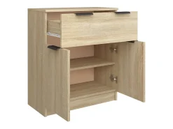 Aparador cómoda cómoda armario mueble organizador cocina salón salón Sonoma 60 x 30 x 70 cm madera contrachapada marrón 02_0031582