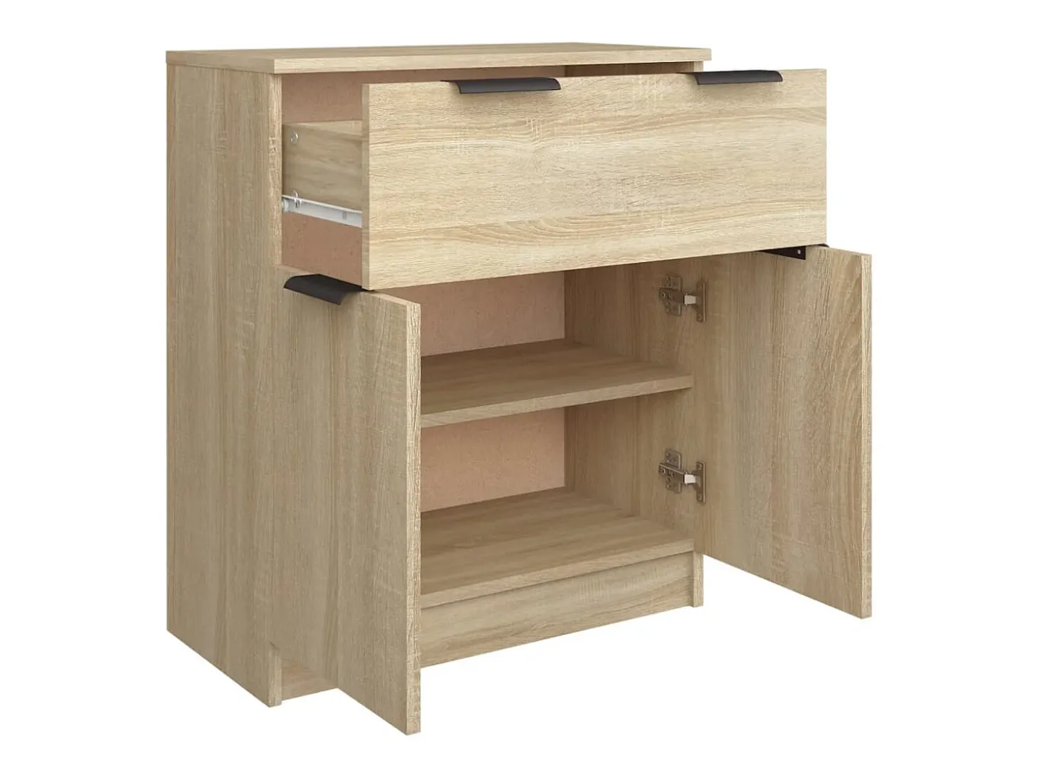 Aparador cómoda cómoda armario mueble organizador cocina salón salón Sonoma 60 x 30 x 70 cm madera contrachapada marrón 02_0031582