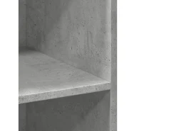 Aparador cómoda cómoda armario mueble organizador cocina salón salón alto 70 x 41 x 185 cm madera contrachapada gris 02_0034715