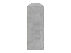 Aparador cómoda cómoda armario mueble organizador cocina salón salón con luces LED 162 x 37 x 100 cm gris 02_0029979