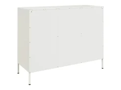 Aparador cómoda cómoda armario mueble organizador cocina salón salón 100,5 x 39 x 79 cm acero blanco 02_0030149