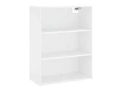 Aparador cómoda cómoda armario mueble organizador cocina salón salón alto 69,5 x 34 x 180 cm madera contrachapada blanco 02_0032614