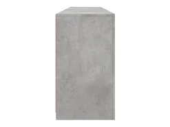 Aparador cómoda cómoda armario mueble organizador cocina salón salón con luces LED 162 x 37 x 67 cm gris 02_0029981