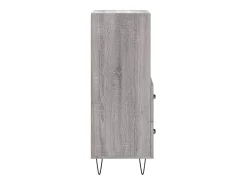 Aparador cómoda cómoda armario mueble organizador cocina salón salón Sonoma 34,5 x 34 x 90 cm madera contrachapada gris 02_0036308