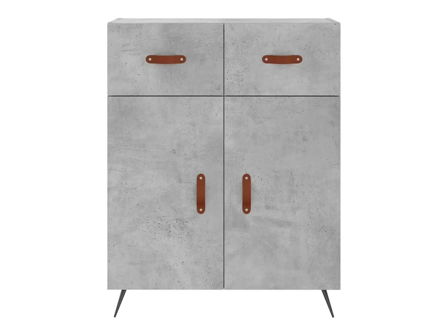 Aparador cómoda cómoda armario mueble organizador cocina salón salón alto 69,5 x 34 x 180 cm madera contrachapada gris 02_0034598