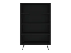Aparador cómoda cómoda armario mueble organizador cocina salón salón alto 57 x 35 x 90 cm madera contrachapada negro 02_0034940