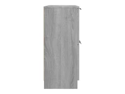Aparador cómoda cómoda armario unidad de almacenamiento organizador cocina salón salón Sonoma 60 x 30 x 70 cm madera contrachapada gris 02_0036380