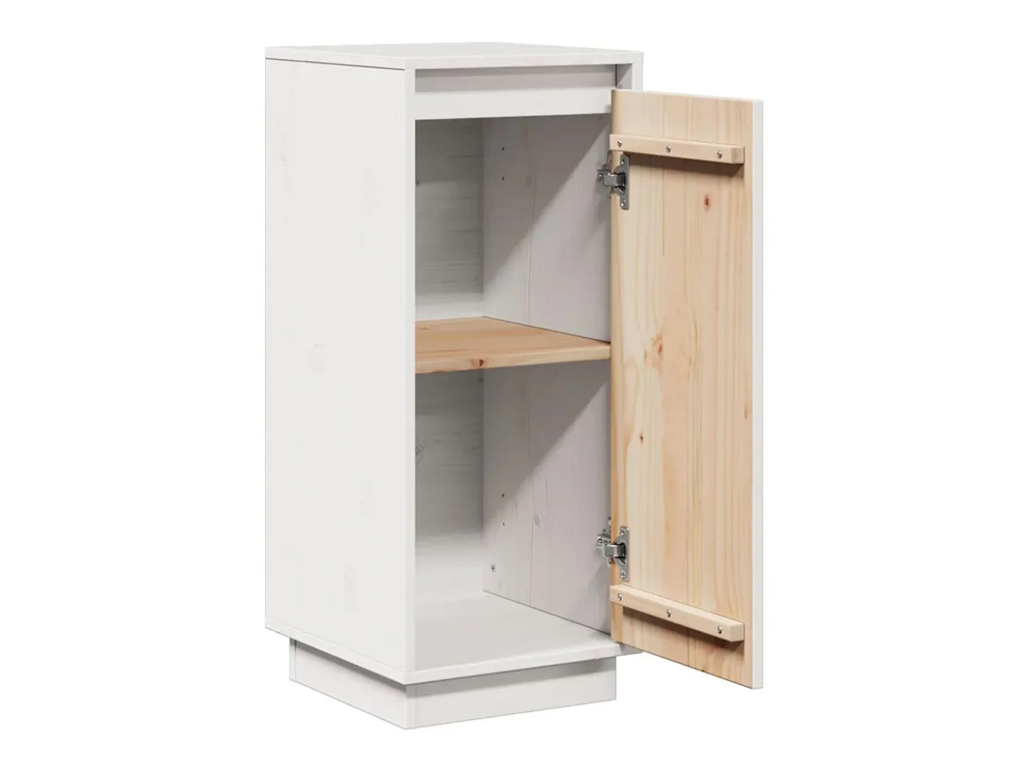 Aparador cómoda cómoda armario mueble organizador cocina salón salón 31,5 x 34 x 75 cm madera maciza de pino blanco 02_0030227