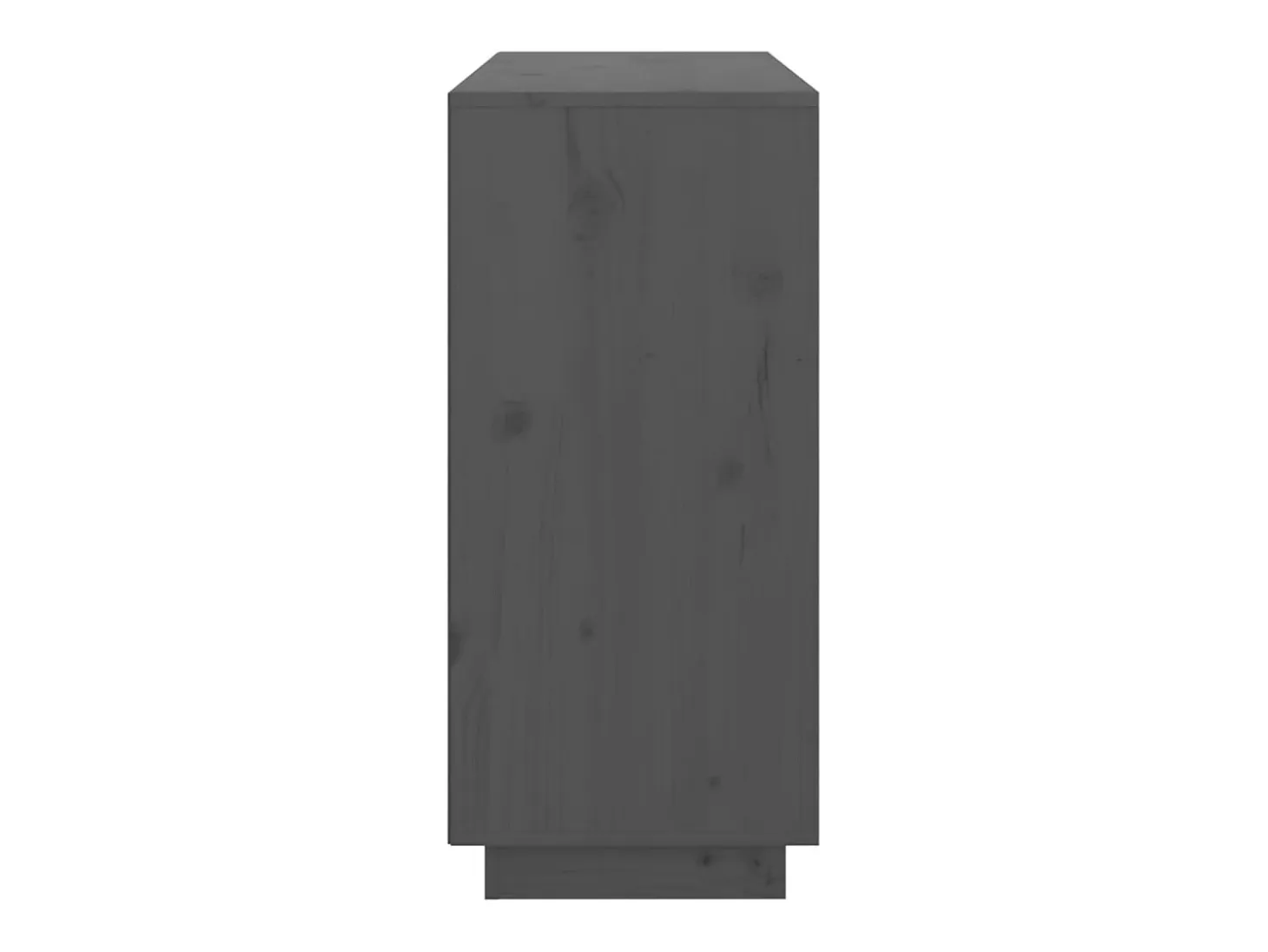 Aparador cómoda cómoda armario mueble organizador cocina salón salón 111 x 34 x 75 cm madera maciza de pino gris 02_0031778