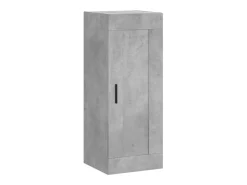 Aparador cómoda cómoda armario mueble organizador cocina salón salón alto 34,5 x 34 x 180 cm madera contrachapada gris 02_0034249