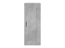 Aparador cómoda cómoda armario mueble organizador cocina salón salón alto 34,5 x 34 x 180 cm madera contrachapada gris 02_0034249