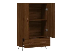 Aparador cómoda cómoda armario mueble organizador cocina salón salón alto 69,5 x 31 x 115 cm madera contrachapada marrón 02_0033747