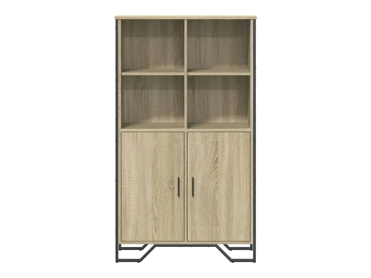 Aparador cómoda cómoda armario mueble organizador cocina salón salón alto sonoma 79,5 x 35,5 x 137,5 cm madera contrachapada marrón 02_0034207