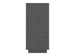 Aparador cómoda cómoda armario mueble organizador cocina salón salón 60 x 34 x 75 cm madera maciza de pino gris 02_0031795