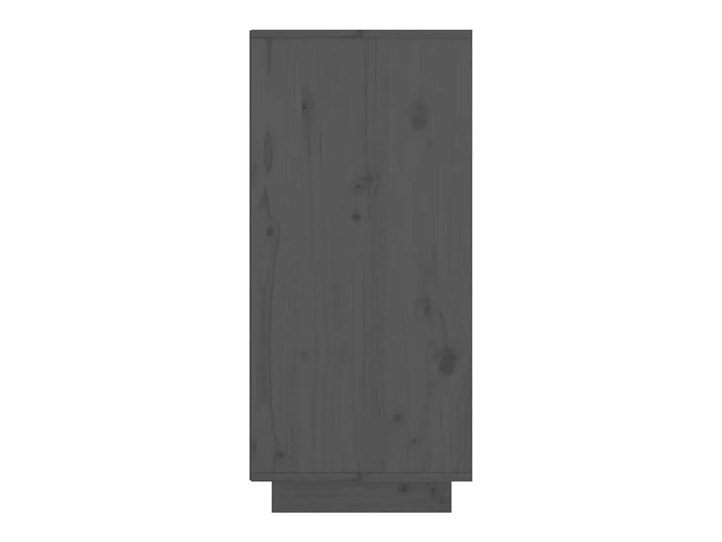 Aparador cómoda cómoda armario mueble organizador cocina salón salón 60 x 34 x 75 cm madera maciza de pino gris 02_0031795
