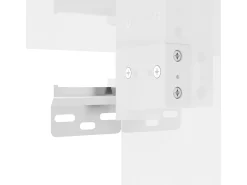 Aparador cómoda cómoda armario mueble organizador cocina salón salón alto brillo 34,5 x 34 x 180 cm madera contrachapada blanco 02_0032930