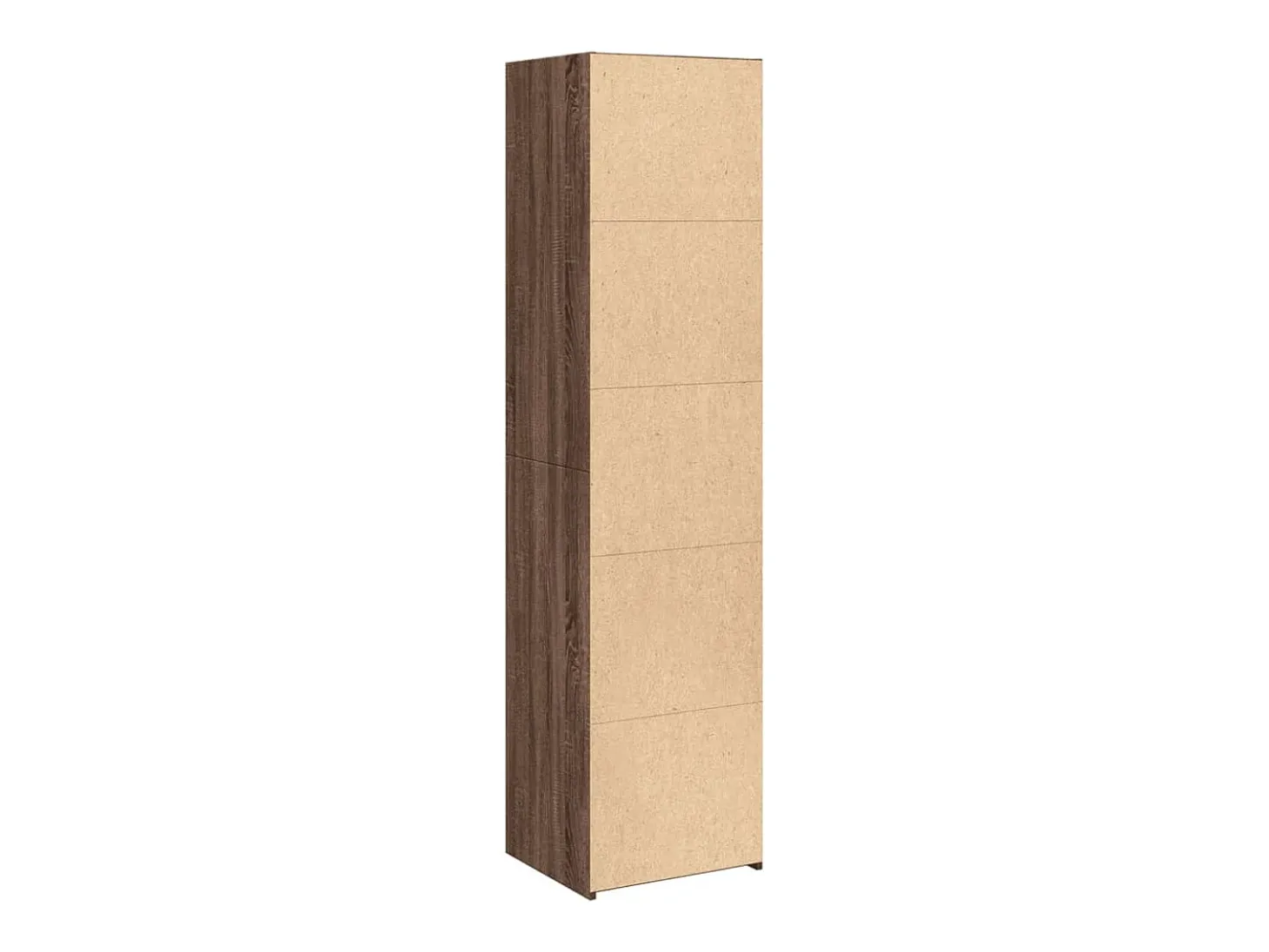 Aparador cómoda cómoda armario mueble organizador cocina salón salón alto 45 x 41 x 185 cm madera contrachapada marrón 02_0033719