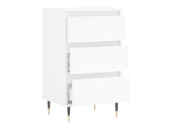Aparador cómoda cómoda armario mueble organizador cocina salón salón 40 x 35 x 70 cm madera contrachapada blanca 02_0030299