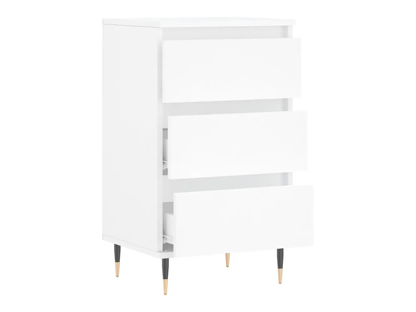 Aparador cómoda cómoda armario mueble organizador cocina salón salón 40 x 35 x 70 cm madera contrachapada blanca 02_0030299