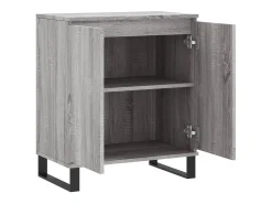 Aparador cómoda cómoda armario mueble organizador cocina salón salón Sonoma 60 x 35 x 70 cm madera contrachapada gris 02_0036415
