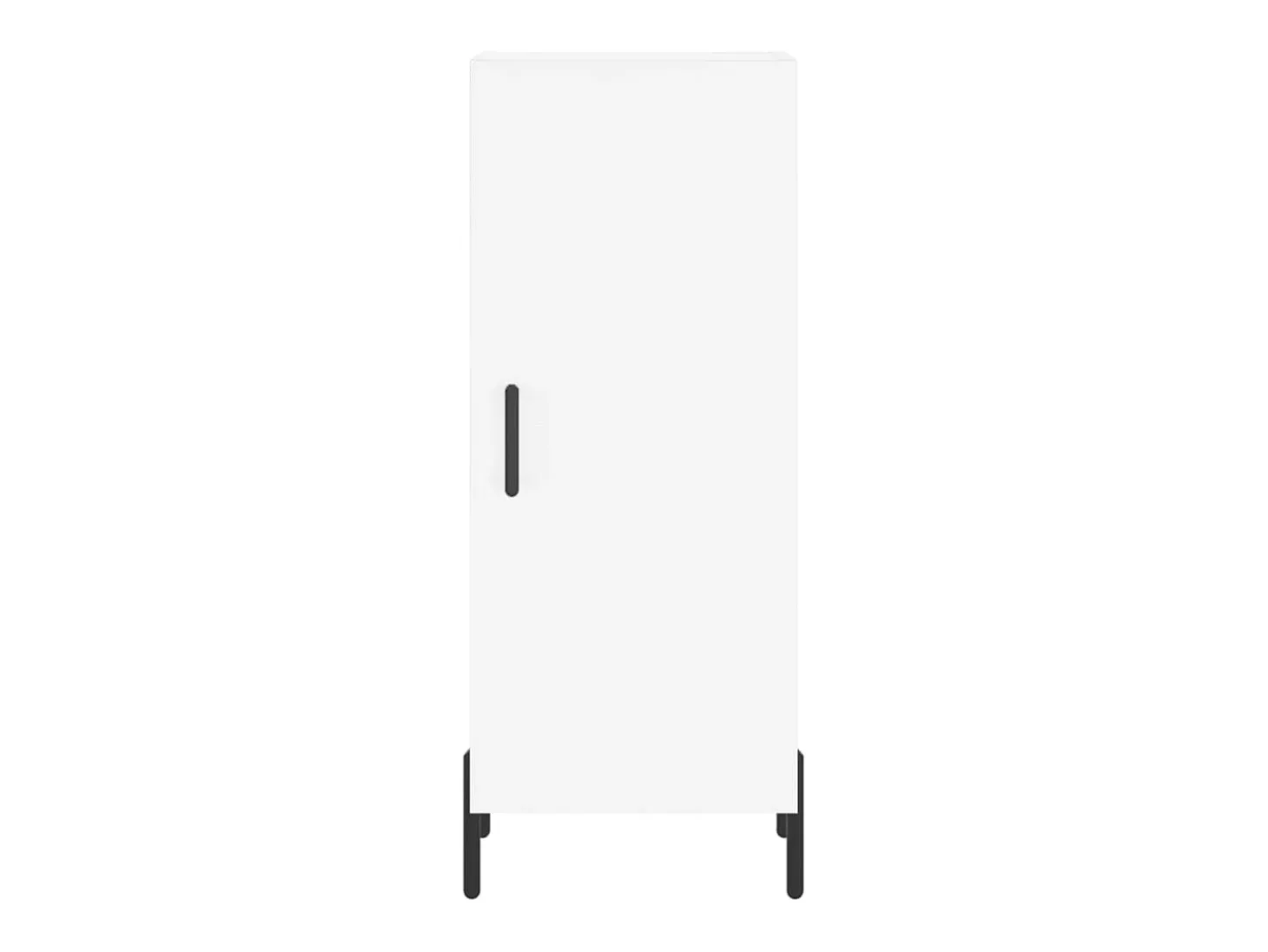 Aparador cómoda cómoda armario mueble organizador cocina salón salón 34,5 x 34 x 90 cm madera contrachapada blanco 02_0030246