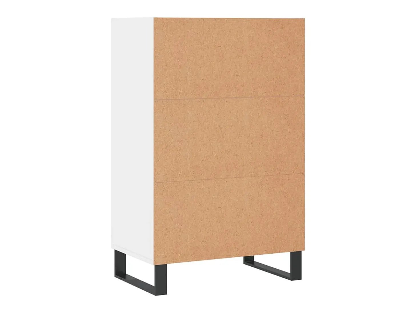 Aparador cómoda cómoda armario mueble organizador cocina salón salón alto 57 x 35 x 90 cm madera contrachapada blanco 02_0032464