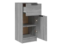 Aparador cómoda cómoda armario unidad de almacenamiento organizador cocina salón salonsonoma 30 x 30 x 70 cm madera contrachapada gris 02_0036289