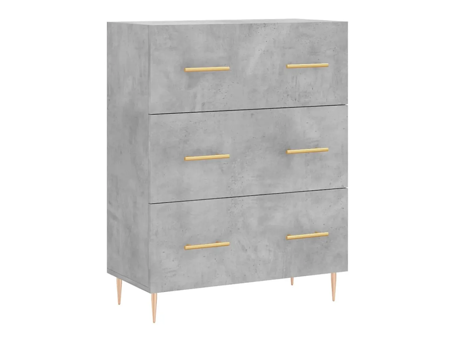 Aparador cómoda cómoda armario mueble organizador cocina salón salón alto 69,5 x 34 x 180 cm madera contrachapada gris 02_0034628