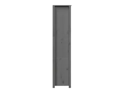 Aparador cómoda cómoda armario mueble organizador cocina salón salón alto 80 x 35 x 154 cm madera maciza de pino gris 02_0034232