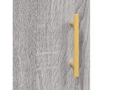 Aparador cómoda cómoda armario mueble organizador cocina salón salón alto Sonoma 69,5 x 34 x 180 cm madera contrachapada gris 02_0035499