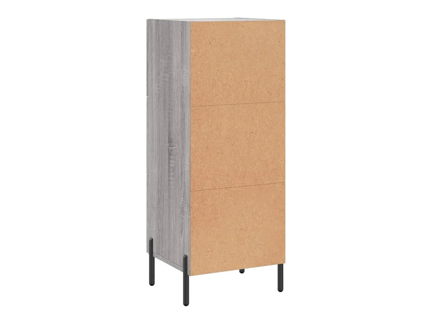 Aparador cómoda cómoda armario mueble organizador cocina salón salón Sonoma 34,5 x 34 x 90 cm madera contrachapada gris 02_0036310