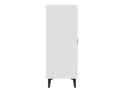 Aparador cómoda cómoda armario mueble organizador cocina salón salón 70 x 34 x 90 cm madera contrachapada blanco 02_0030483