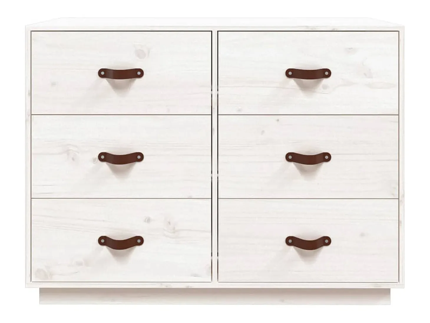 Aparador cómoda cómoda armario mueble organizador cocina salón salón 100 x 40 x 75 cm madera maciza de pino blanco 02_0030171