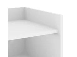 Aparador cómoda cómoda mueble mueble de almacenaje organizador cocina salón salón 45 x 35 x 75 cm madera contrachapada blanco 02_0030313