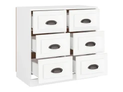 Aparador cómoda cómoda mueble mueble de almacenaje organizador cocina salón salón 70 x 35,5 x 67,5 cm madera contrachapada blanco 02_0030488