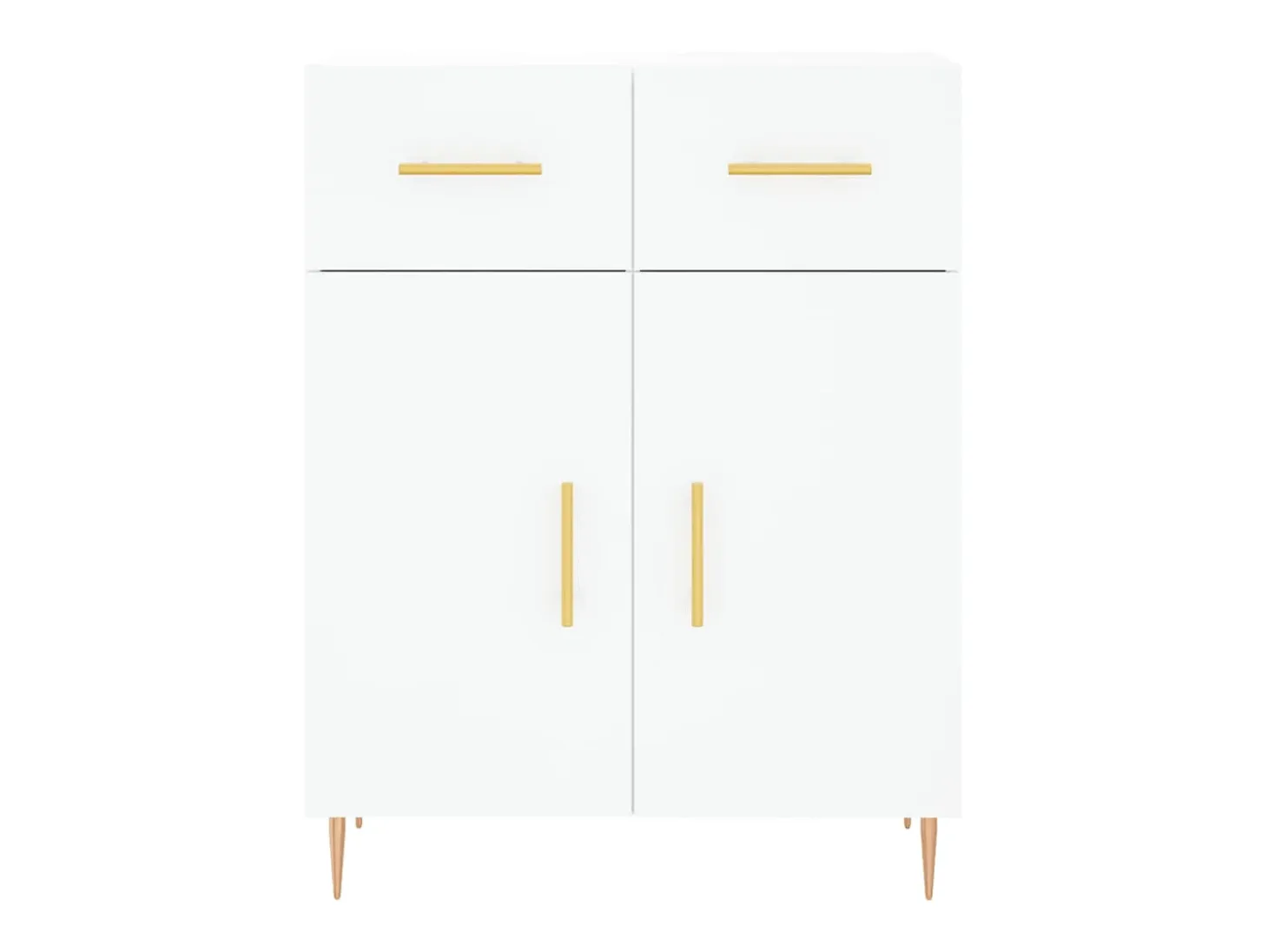 Aparador cómoda cómoda mueble mueble de almacenaje organizador cocina salón salón 69,5 x 34 x 90 cm madera contrachapada blanco 02_0030470