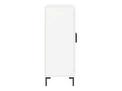 Aparador cómoda cómoda mueble mueble de almacenaje organizador cocina salón salón 69,5 x 34 x 90 cm madera contrachapada blanco 02_0030459