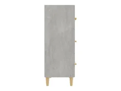 Aparador cómoda cómoda mueble mueble de almacenaje organizador cocina salón salón 70 x 34 x 90 cm madera contrachapada gris 02_0032081