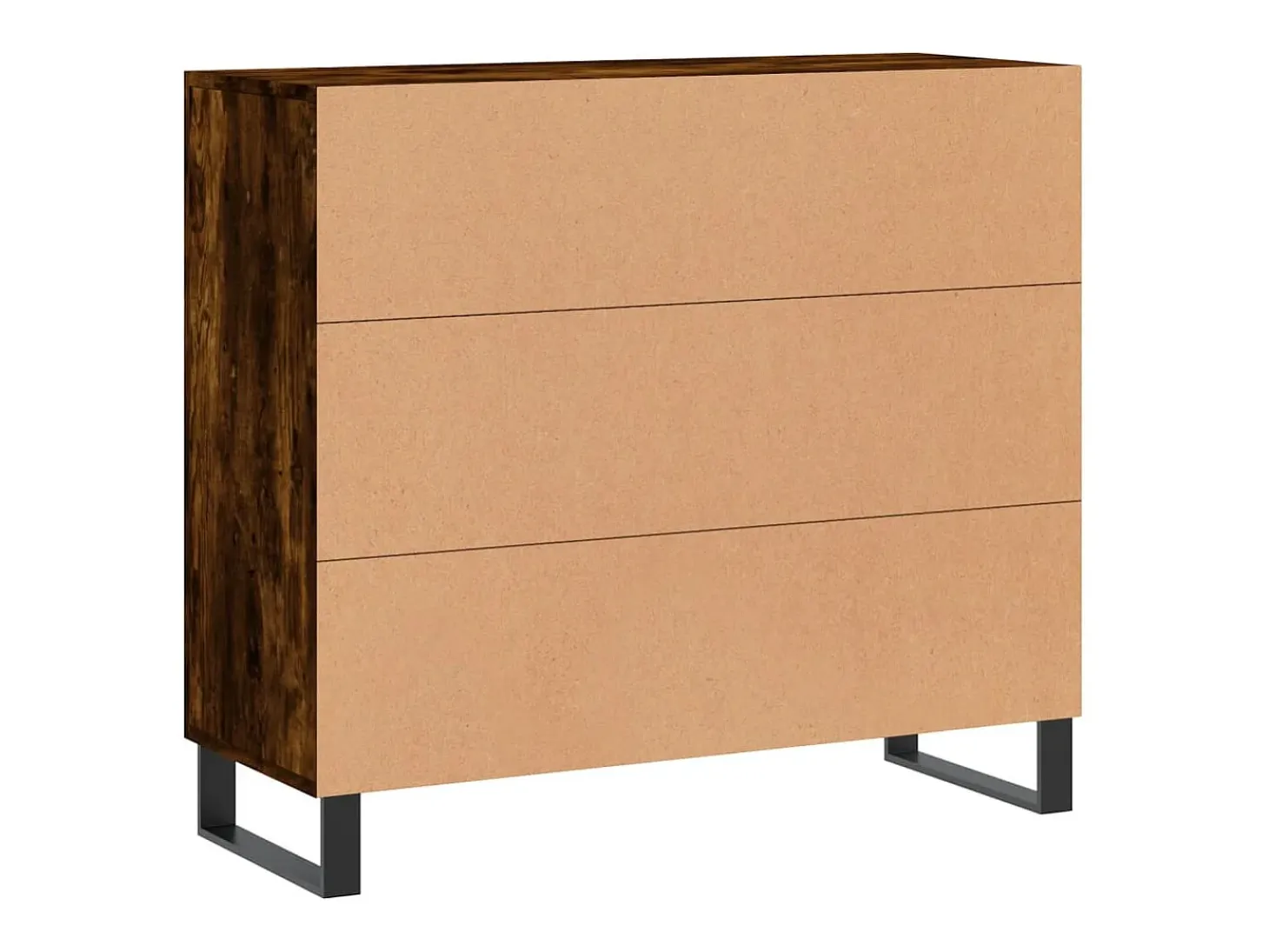Aparador cómoda cómoda mueble mueble de almacenaje organizador cocina salón salón 90 x 34 x 80 cm madera contrachapada marrón 02_0031124