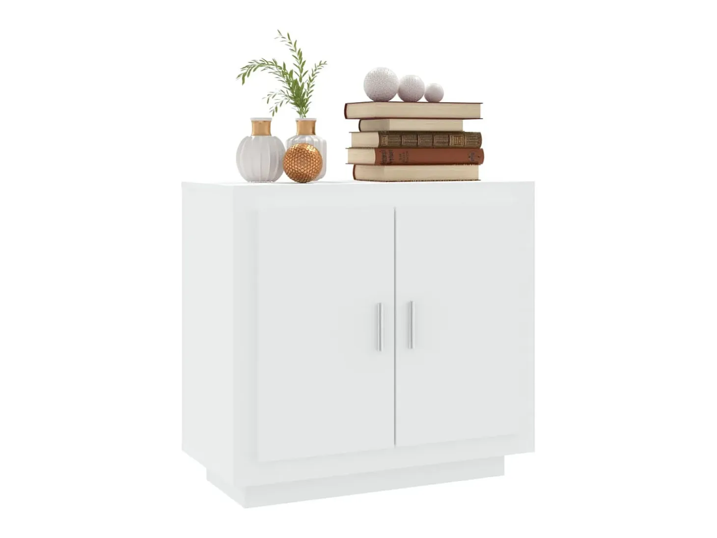 Aparador cómoda cómoda mueble mueble de almacenaje organizador cocina salón salón 80 x 40 x 75 cm madera contrachapada blanco 02_0030517