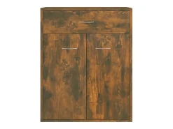 Aparador cómoda cómoda mueble mueble de almacenaje organizador cocina salón salón 60 x 30 x 75 cm madera contrachapada marrón 02_0030964