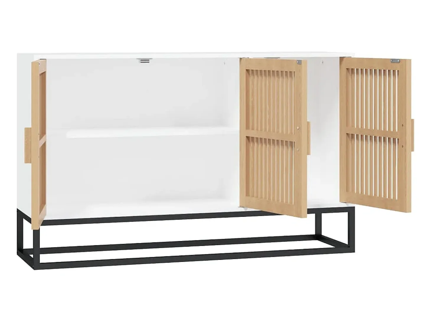 Aparador cómoda cómoda mueble mueble de almacenaje organizador cocina salón salón 105 x 30 x 65 cm madera contrachapada blanco 02_0030190