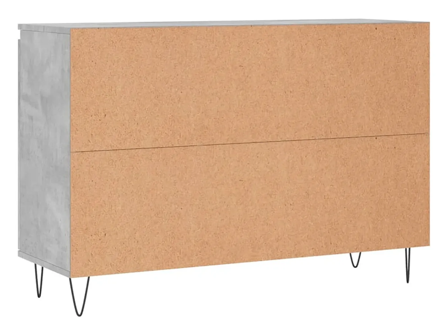 Aparador cómoda cómoda mueble mueble de almacenamiento organizador cocina salón salón 104 x 35 x 70 cm madera contrachapada gris 02_0031847