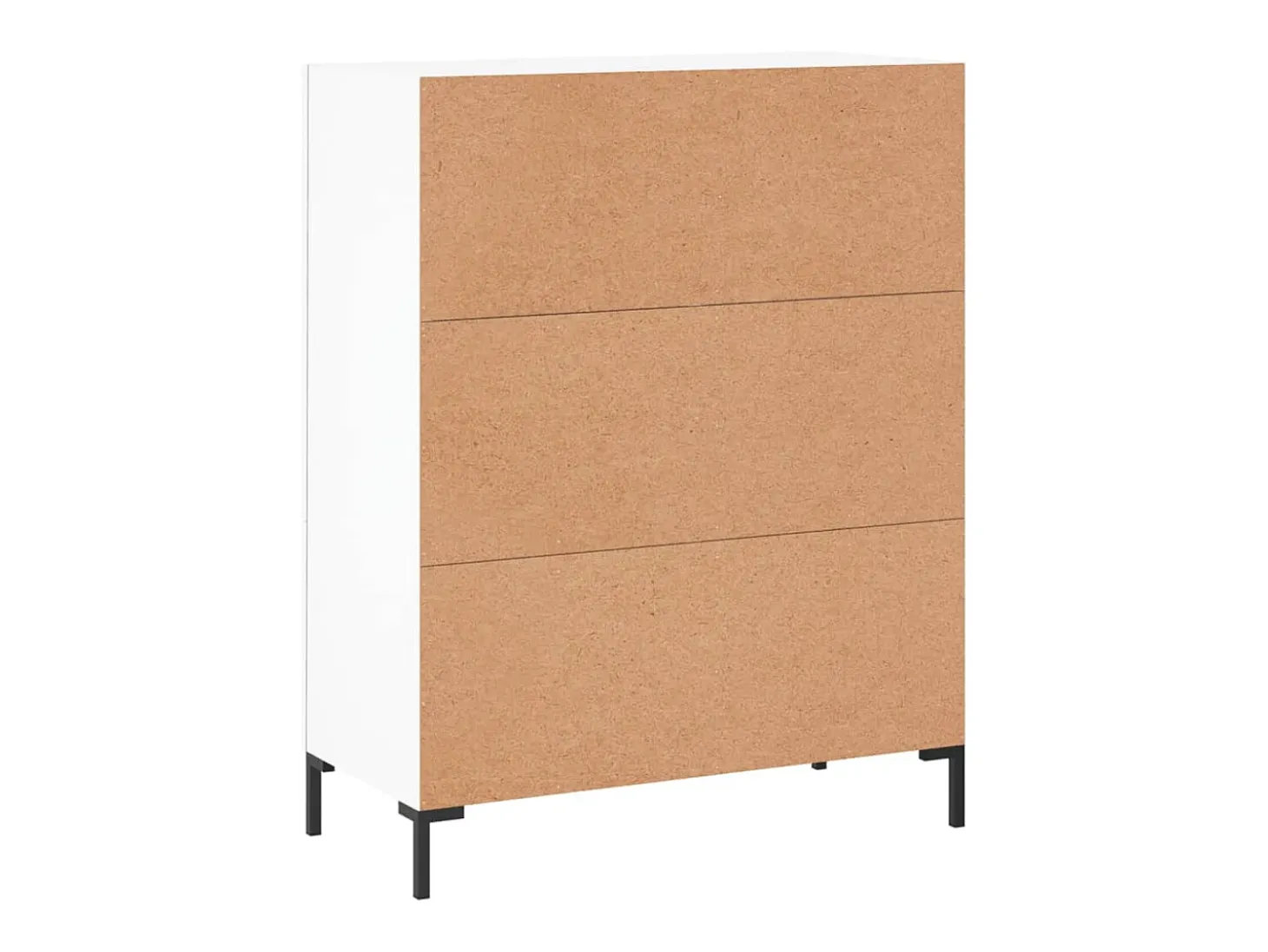 Aparador cómoda cómoda mueble mueble de almacenaje organizador cocina salón salón 69,5 x 34 x 90 cm madera contrachapada blanco 02_0030437