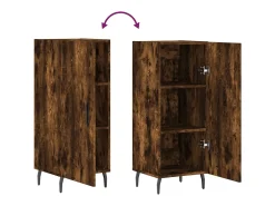 Aparador cómoda cómoda mueble mueble de almacenamiento organizador cocina salón salón 34,5 x 34 x 90 cm madera contrachapada marrón 02_0030896