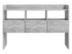 Aparador cómoda cómoda mueble mueble de almacenamiento organizador cocina salón salón 105 x 30 x 70 cm madera contrachapada gris 02_0031848
