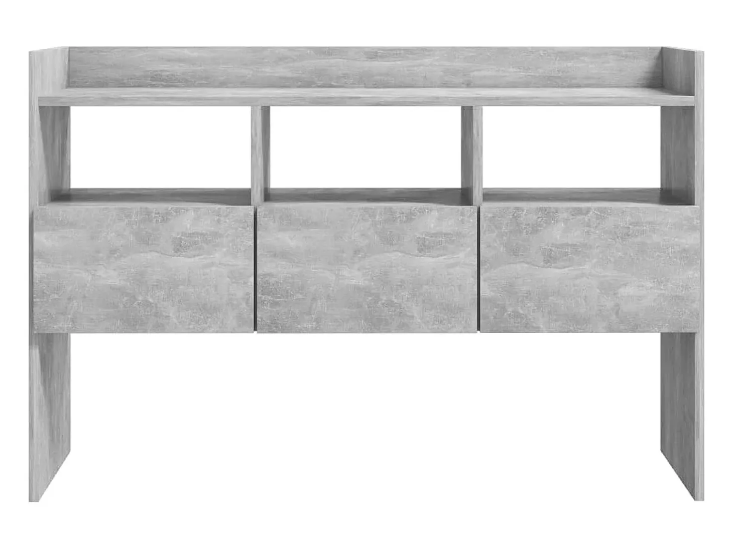 Aparador cómoda cómoda mueble mueble de almacenamiento organizador cocina salón salón 105 x 30 x 70 cm madera contrachapada gris 02_0031848