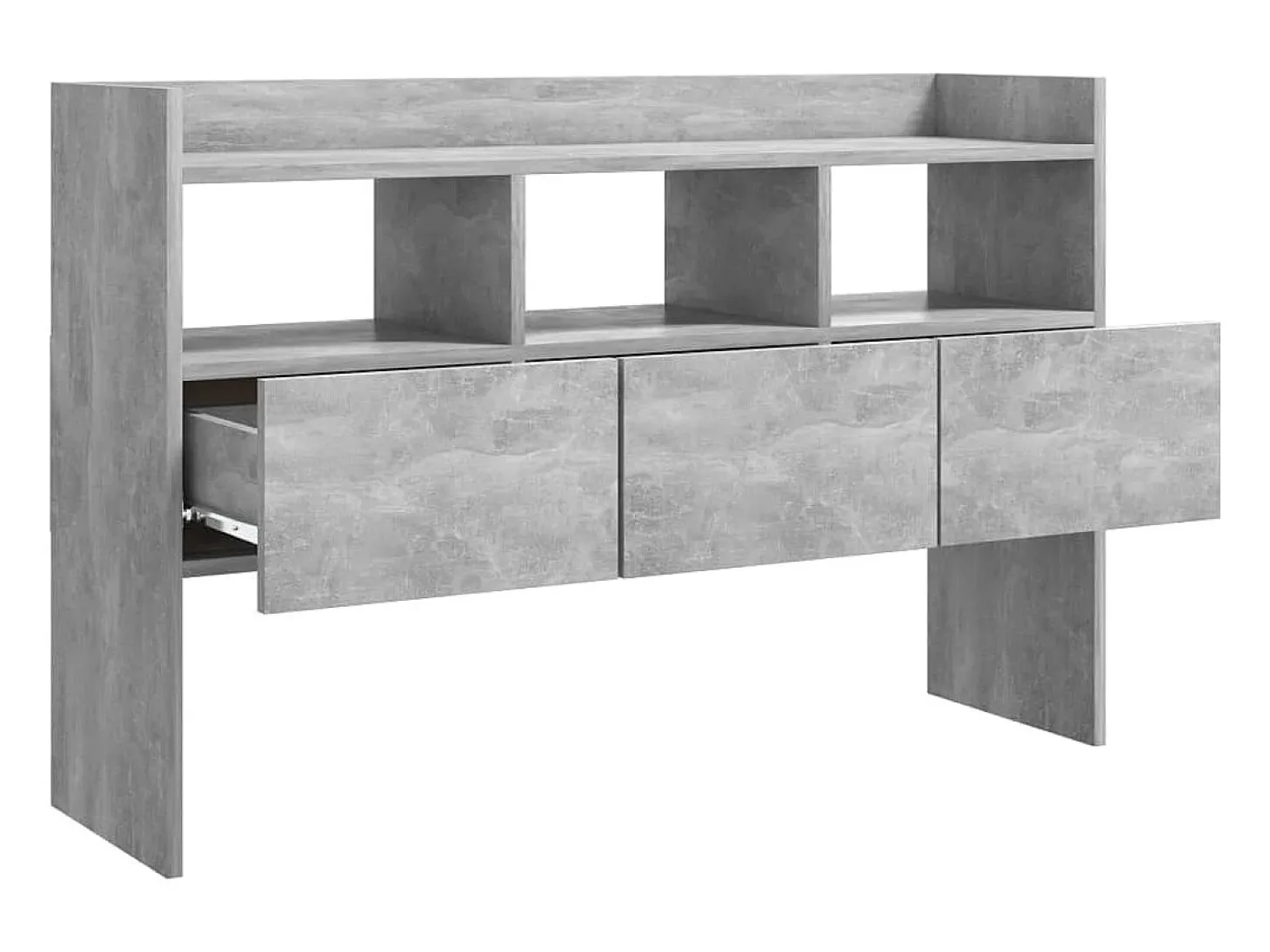 Aparador cómoda cómoda mueble mueble de almacenamiento organizador cocina salón salón 105 x 30 x 70 cm madera contrachapada gris 02_0031848