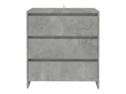 Aparador cómoda cómoda mueble mueble de almacenaje organizador cocina salón salón 70 x 41 x 75 cm madera contrachapada gris 02_0032088